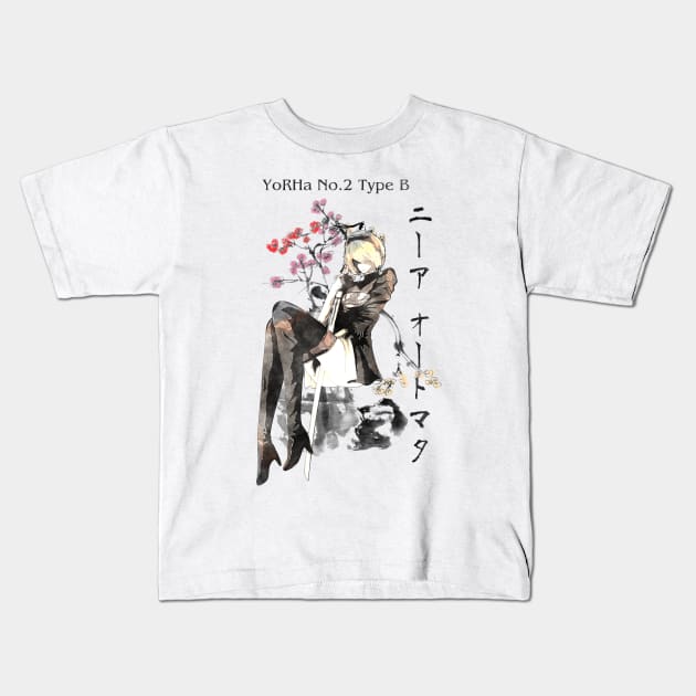 Peaceful sakura Kids T-Shirt by stingi